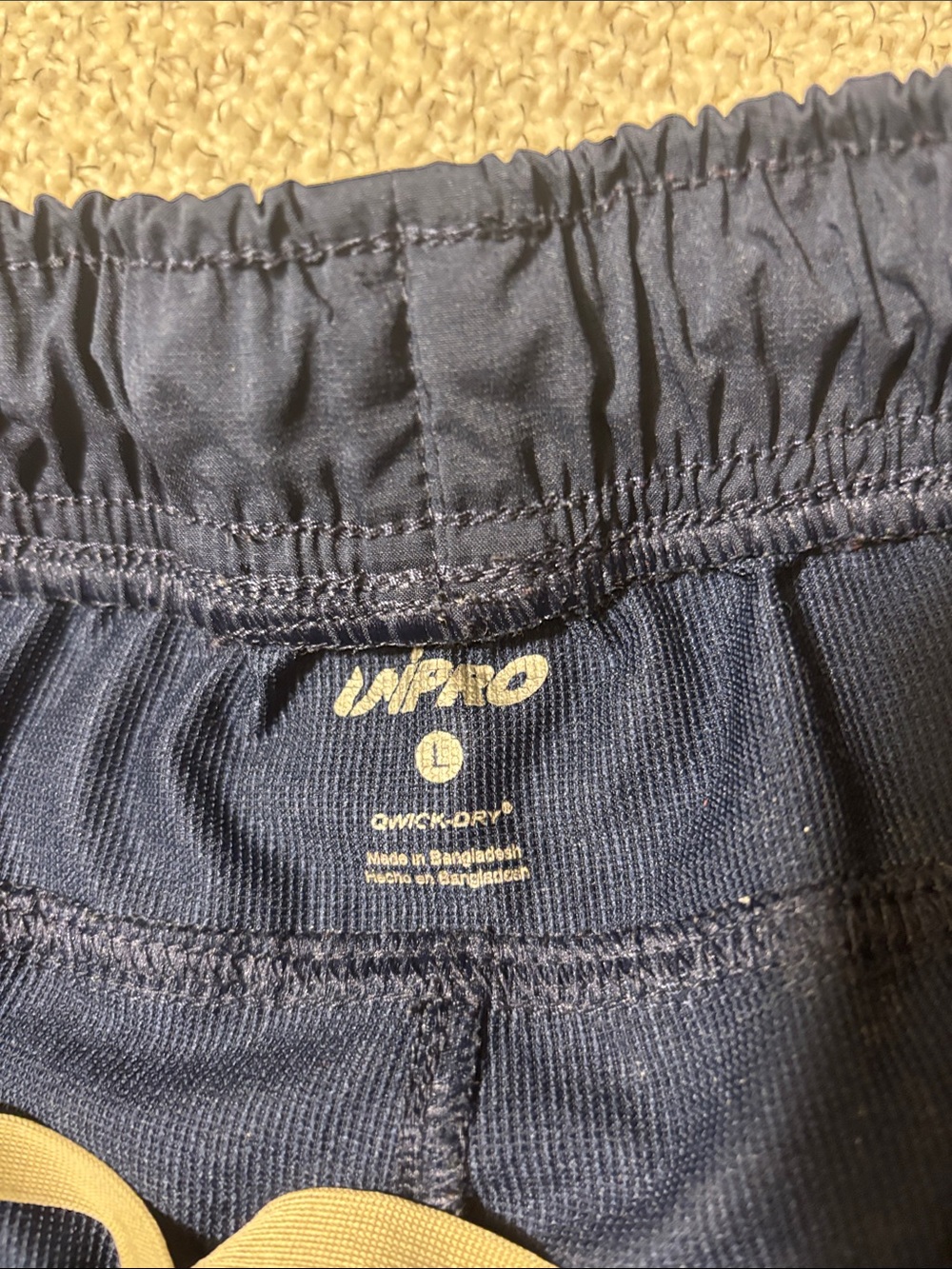 Men's Navy Athletic Qwick Dry Windbreaker Track Pants - Picture 3 of 10